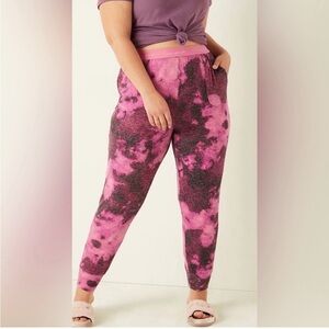 PINK Victoria Secret Sleepwear Xmas Themed Pants W/ Pockets - Magenta - Size S